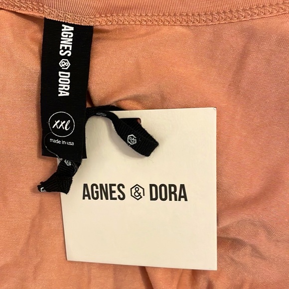 Agnes & Dora XXL Rose Quartz Kimono Tie Top 3/4 Dolman Sleeves NWT - Picture 5 of 8